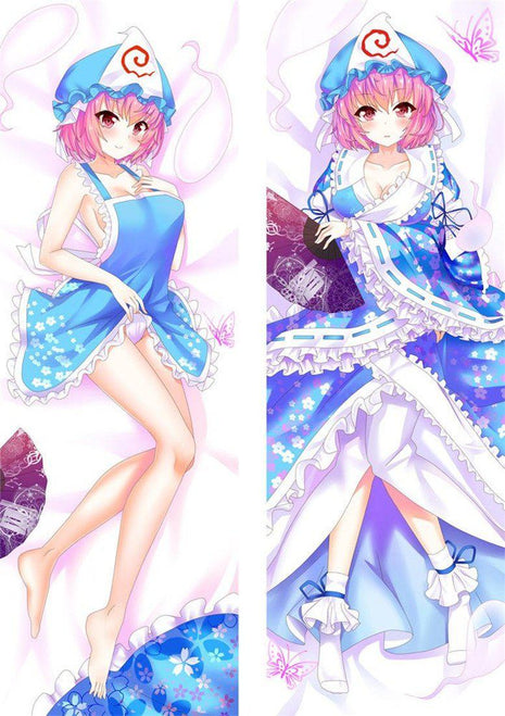 Yuyuko Saigyouji Touhou Project 22535-Dakimakura Anime Body Pillow Case-Dakiheaven.com