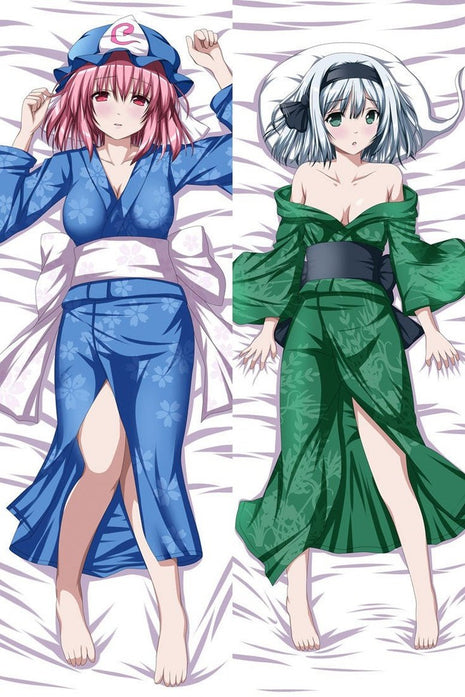 Yuyuko Saigyouji & Youmu Touhou Project 82010-Dakimakura Anime Body Pillow Case-Dakiheaven.com