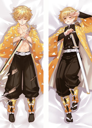 Zenitsu Agatsuma Demon Slayer 20215-Dakimakura Anime Body Pillow Case-Dakiheaven.com