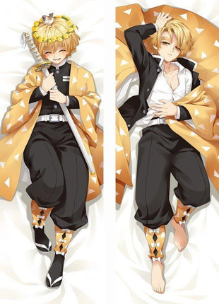 Zenitsu Agatsuma Demon Slayer EU Stock-Dakimakura Anime Body Pillow Case-Dakiheaven.com