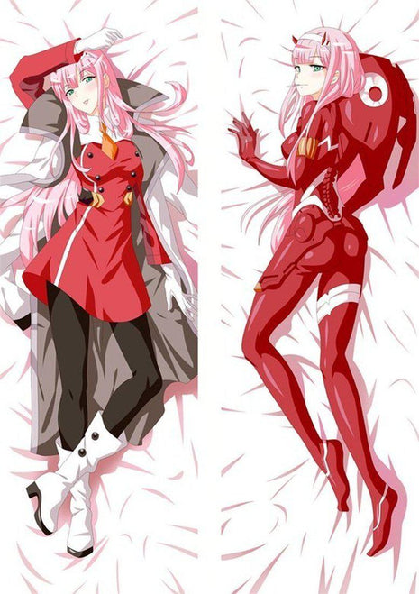 Zero Two Darling In The FranXX Dakimakura Anime Body Pillow Case 211230 Female Horns
