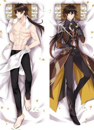 Zhongli Genshin Impact 21439 EU Stock-Dakimakura Anime Body Pillow Case-Dakiheaven.com