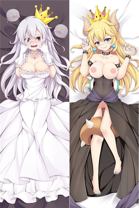 Bowsette & Booette Super Mario 18+ 18126-4-Dakimakura Anime Body Pillow Case-Dakiheaven.com