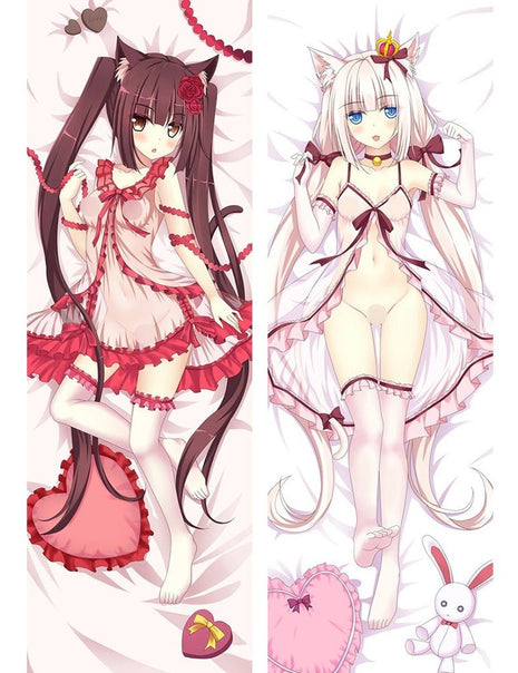 Chocola & Vanilla Nekopara 18+ 73042-Dakimakura Anime Body Pillow Case-Dakiheaven.com