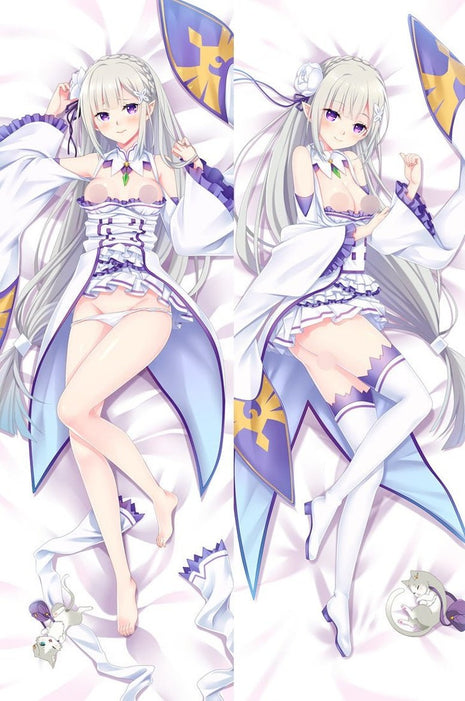 Emilia Re: Zero 18+ 16214-2-Dakimakura Anime Body Pillow Case-Dakiheaven.com