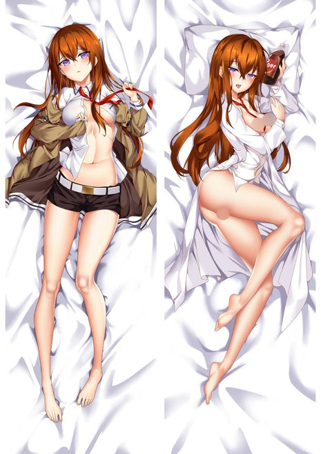 Makise Kurisu Steins Gate 18+ 93031-Dakimakura Anime Body Pillow Case-Dakiheaven.com