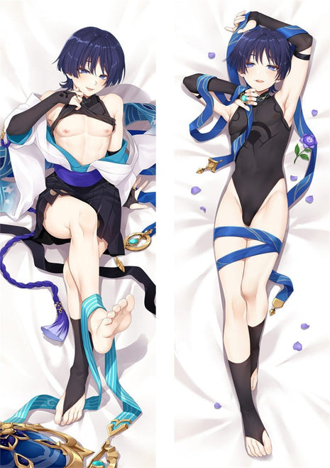 Wanderer Genshin Impact Dakimakura Anime Body Pillow Case 22068-2 Crossdressing Feet Tied up Swimsuit